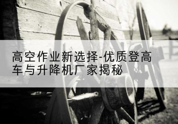 朝阳登高车厂家-高空作业新选择-优质登高车与升降机厂家揭秘